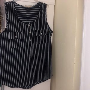 Stripe T-shirt, 100% Polyester